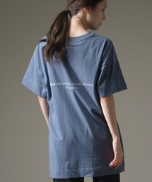 ファインコットン ロゴプリント半袖ビッグシルエットTシャツ