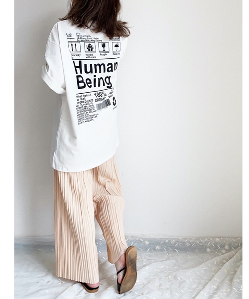 ap retro（アプレトロ）の「アソートバックプリントTEE【ZOZO限定アイテム】（Tシャツ/カットソー・レディース・ホワイト系その他/グレー系その他/ベージュ系その他/オフホワイト/ベージュ/ブラック/チャコールグレー/ブラック系その他・FREE）」の3枚目の写真