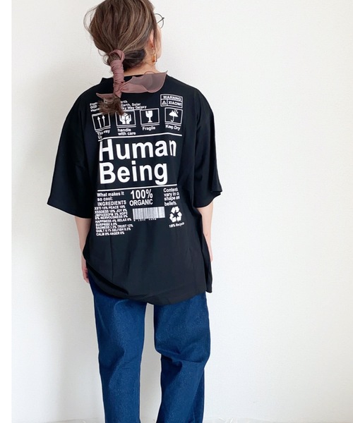 ap retro（アプレトロ）の「アソートバックプリントTEE【ZOZO限定アイテム】（Tシャツ/カットソー・レディース・ホワイト系その他/グレー系その他/ベージュ系その他/オフホワイト/ベージュ/ブラック/チャコールグレー/ブラック系その他・FREE）」の5枚目の写真