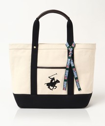 【BEVERLY HILLS POLO CLUB/ビバリーヒルズポロクラブ】キャンバストートバッグL