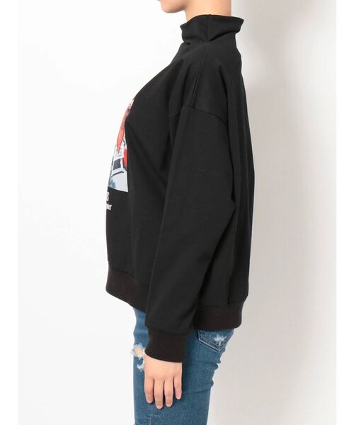 GYDA（ジェイダ）の「GOD HAS PHOTOハイネックプルオーバー（Tシャツ/カットソー・レディース・ブラック/ベージュ/グリーン・FREE）」の15枚目の写真