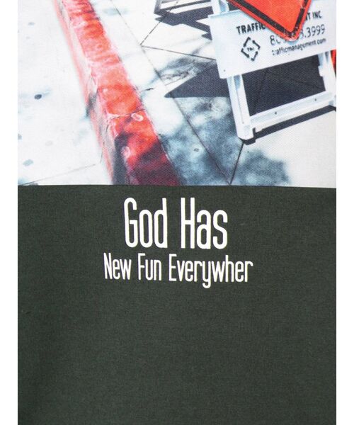GYDA（ジェイダ）の「GOD HAS PHOTOハイネックプルオーバー（Tシャツ/カットソー・レディース・ブラック/ベージュ/グリーン・FREE）」の20枚目の写真