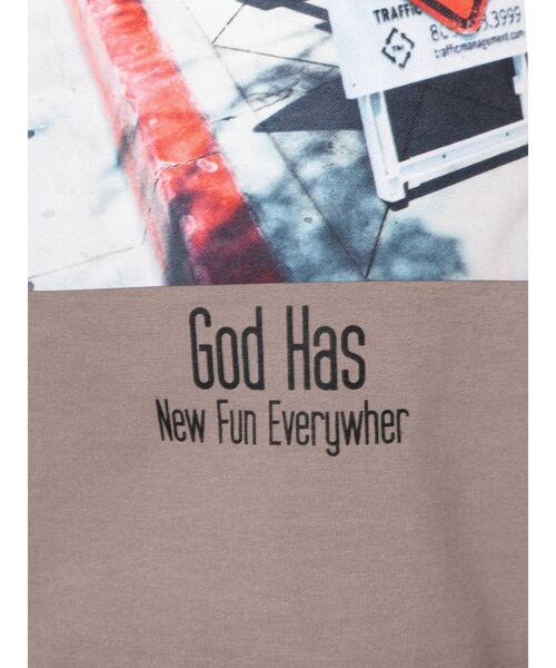 GYDA（ジェイダ）の「GOD HAS PHOTOハイネックプルオーバー（Tシャツ/カットソー・レディース・ブラック/ベージュ/グリーン・FREE）」の21枚目の写真