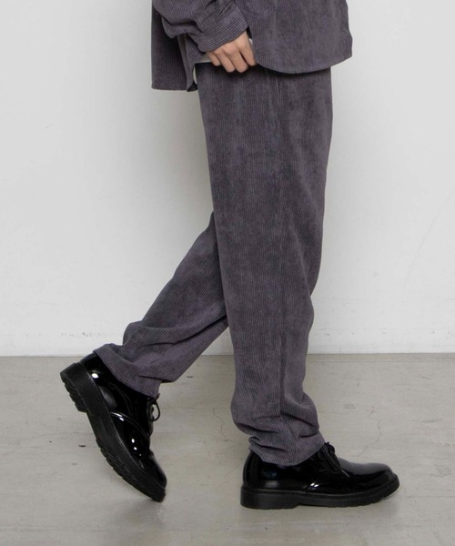 WEGO（ウィゴー）の「WEGO/【セットアップ対応商品】コーデュロイシェフパンツ（スラックス・メンズ・ブラック/アイボリー/ブルー/ベージュ/カーキ/ダークブラウン/パープル系その他/サックスブルー/ライトパープル/オフホワイト・LARGE/SMALL/MEDIUM）」の10枚目の写真