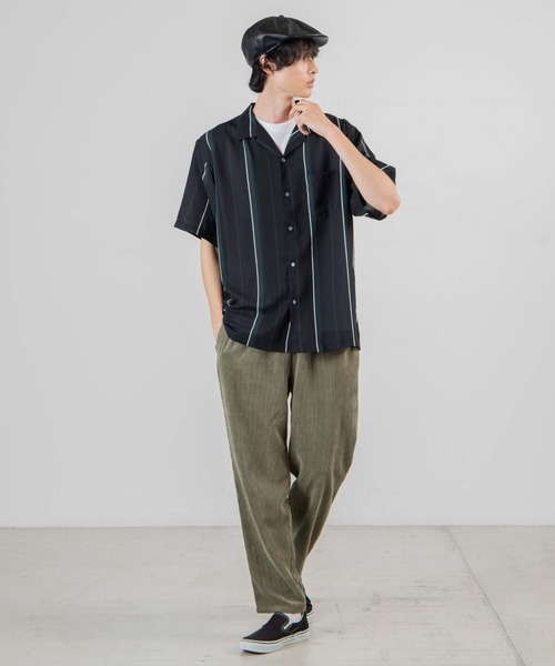 WEGO（ウィゴー）の「WEGO/【セットアップ対応商品】コーデュロイシェフパンツ（スラックス・メンズ・ブラック/アイボリー/ブルー/ベージュ/カーキ/ダークブラウン/パープル系その他/サックスブルー/ライトパープル/オフホワイト・LARGE/SMALL/MEDIUM）」の21枚目の写真