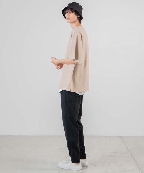 WEGO（ウィゴー）の「WEGO/【セットアップ対応商品】コーデュロイシェフパンツ（スラックス・メンズ・ブラック/アイボリー/ブルー/ベージュ/カーキ/ダークブラウン/パープル系その他/サックスブルー/ライトパープル/オフホワイト・LARGE/SMALL/MEDIUM）」の11枚目の写真