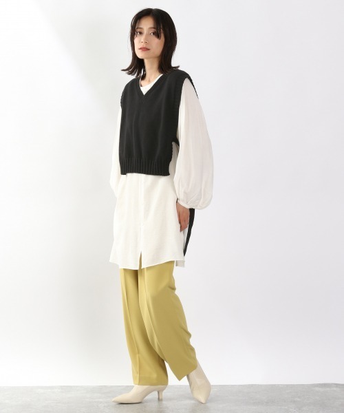 LOWRYS FARM(ローリーズファーム)の「manyway2Pニットプルオーバー 895479(ニット/セーター・レディース・ブラック/カーキ/アイボリー・FREE)」の15枚目の写真