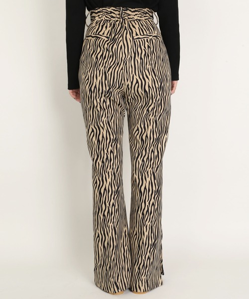 WC（ダブル シー）の「WC/【セットアップ対応商品】ゼブラ柄パンツ（スラックス・レディース・ベージュ/ブラウン・FREE）」の6枚目の写真