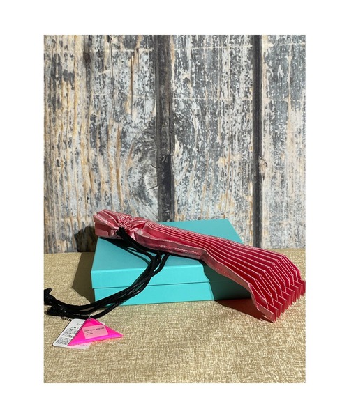 おしゃれスタ(オシャレスタ)の「PLEATS DRAW BAG(ST)(エコバッグ/サブバッグ・レディース・ブラック/ベージュ/ブラウン/オレンジ/ブルー/グリーン/ピンク・FREE)」の21枚目の写真