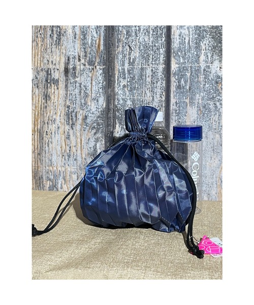 おしゃれスタ(オシャレスタ)の「PLEATS DRAW BAG(ST)(エコバッグ/サブバッグ・レディース・ブラック/ベージュ/ブラウン/オレンジ/ブルー/グリーン/ピンク・FREE)」の22枚目の写真
