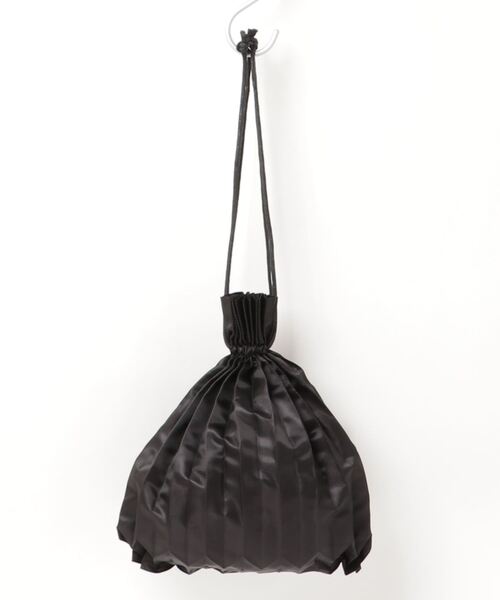 おしゃれスタ(オシャレスタ)の「PLEATS DRAW BAG(ST)(エコバッグ/サブバッグ・レディース・ブラック/ベージュ/ブラウン/オレンジ/ブルー/グリーン/ピンク・FREE)」の18枚目の写真