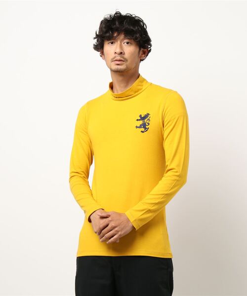 Admiral Golf（アドミラル　ゴルフ）の「[アドミラル ゴルフ] メンズ スエード ハイネックシャツ　 （Tシャツ/カットソー・メンズ・ホワイト/チャコールグレー/ブラック/カーキ/マスタード/バーガンディー/ネイビー・LL/M/L/XL）」の6枚目の写真