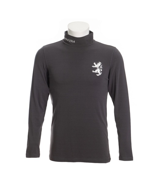 Admiral Golf（アドミラル　ゴルフ）の「[アドミラル ゴルフ] メンズ スエード ハイネックシャツ　 （Tシャツ/カットソー・メンズ・ホワイト/チャコールグレー/ブラック/カーキ/マスタード/バーガンディー/ネイビー・LL/M/L/XL）」の17枚目の写真