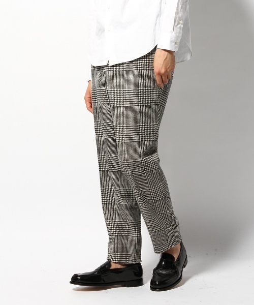 EDIFICE（エディフィス）の「◇【MENS NONNO1月号掲載】BRITISH CHECK 1タックワイドテーパードPパンツ（スラックス・メンズ・ブラック系その他/グリーン系その他/ブルー系その他・48/44/46/42）」の12枚目の写真