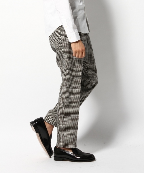 EDIFICE（エディフィス）の「◇【MENS NONNO1月号掲載】BRITISH CHECK 1タックワイドテーパードPパンツ（スラックス・メンズ・ブラック系その他/グリーン系その他/ブルー系その他・48/44/46/42）」の13枚目の写真