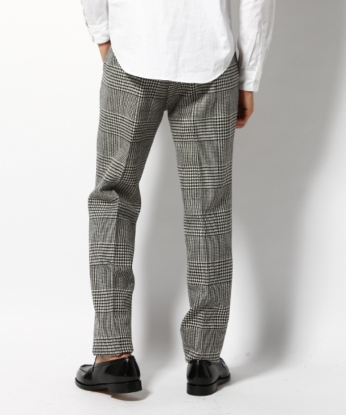 EDIFICE（エディフィス）の「◇【MENS NONNO1月号掲載】BRITISH CHECK 1タックワイドテーパードPパンツ（スラックス・メンズ・ブラック系その他/グリーン系その他/ブルー系その他・48/44/46/42）」の14枚目の写真