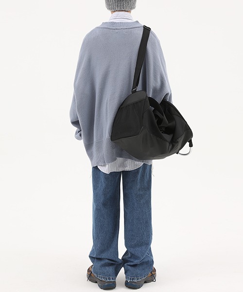 MASONPRINCE（メイソンプリンス）の「【MASONPRINCE】V-neck pothole rough edge sweaters MY1724（ニット/セーター・メンズ・ベージュ/ライトブルー・M/L/S）」の10枚目の写真