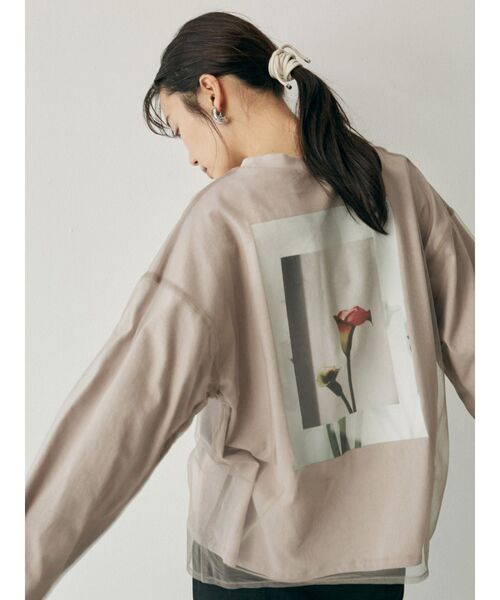 MURUA(ムルーア)の「【MURUA×217..NINA】コラボロンT(Tシャツ/カットソー・レディース・ホワイト/グレー/ブラック・FREE)」の3枚目の写真