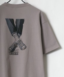 CONVERSE/コンバース ビッグシルエット バックプリント シューズ イラスト グラフィック Tシャツ