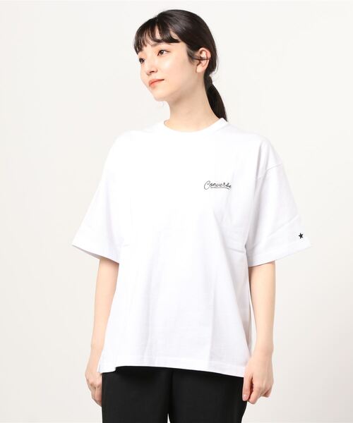 CONVERSE（コンバース）の「CONVERSE/コンバース ビッグシルエット バックプリント シューズ イラスト グラフィック Tシャツ（Tシャツ/カットソー・メンズ・ホワイト/ライトグレー/ブラック/ホワイト系その他/ブラック系その他/ブルーグリーン・M/L）」の17枚目の写真