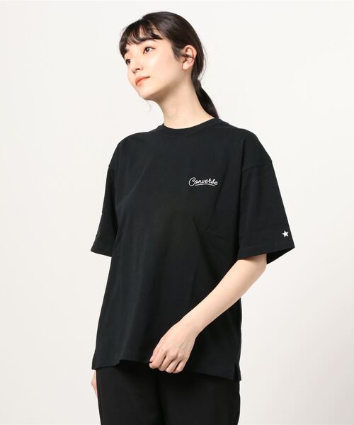 CONVERSE（コンバース）の「CONVERSE/コンバース ビッグシルエット バックプリント シューズ イラスト グラフィック Tシャツ（Tシャツ/カットソー・メンズ・ホワイト/ライトグレー/ブラック/ホワイト系その他/ブラック系その他/ブルーグリーン・M/L）」の9枚目の写真
