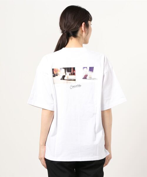 CONVERSE（コンバース）の「CONVERSE/コンバース ビッグシルエット バックプリント シューズ イラスト グラフィック Tシャツ（Tシャツ/カットソー・メンズ・ホワイト/ライトグレー/ブラック/ホワイト系その他/ブラック系その他/ブルーグリーン・M/L）」の15枚目の写真