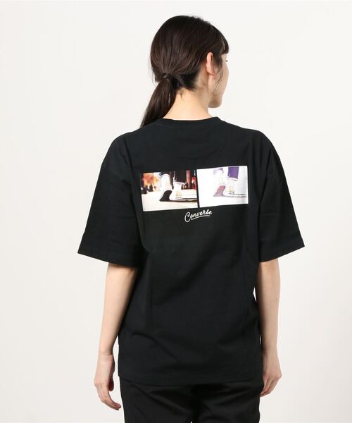 CONVERSE（コンバース）の「CONVERSE/コンバース ビッグシルエット バックプリント シューズ イラスト グラフィック Tシャツ（Tシャツ/カットソー・メンズ・ホワイト/ライトグレー/ブラック/ホワイト系その他/ブラック系その他/ブルーグリーン・M/L）」の19枚目の写真