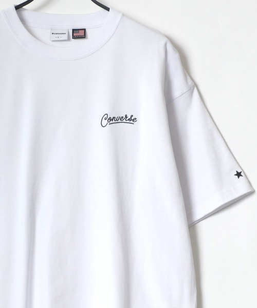 CONVERSE（コンバース）の「CONVERSE/コンバース ビッグシルエット バックプリント シューズ イラスト グラフィック Tシャツ（Tシャツ/カットソー・メンズ・ホワイト/ライトグレー/ブラック/ホワイト系その他/ブラック系その他/ブルーグリーン・M/L）」の20枚目の写真