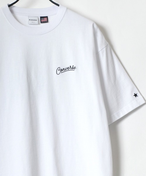 CONVERSE（コンバース）の「CONVERSE/コンバース ビッグシルエット バックプリント シューズ イラスト グラフィック Tシャツ（Tシャツ/カットソー・メンズ・ホワイト/ライトグレー/ブラック/ホワイト系その他/ブラック系その他/ブルーグリーン・M/L）」の21枚目の写真