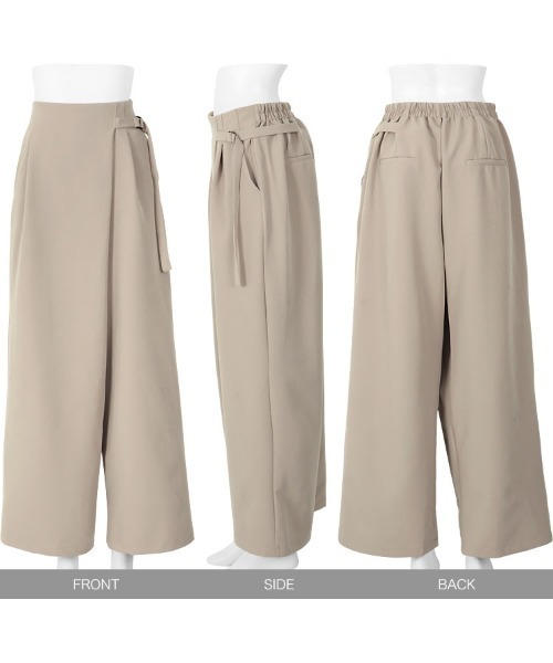 サイドベルトワイドパンツ（その他パンツ）｜KOBE LETTUCE