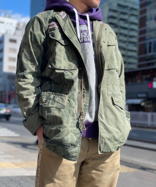 HYSTERIC GLAMOUR（ヒステリックグラマー）の「TYPE LOGO M-65ジャケット（ミリタリージャケット・レディース・カーキ・SMALL/MEDIUM/X-SMALL）」の10枚目の写真