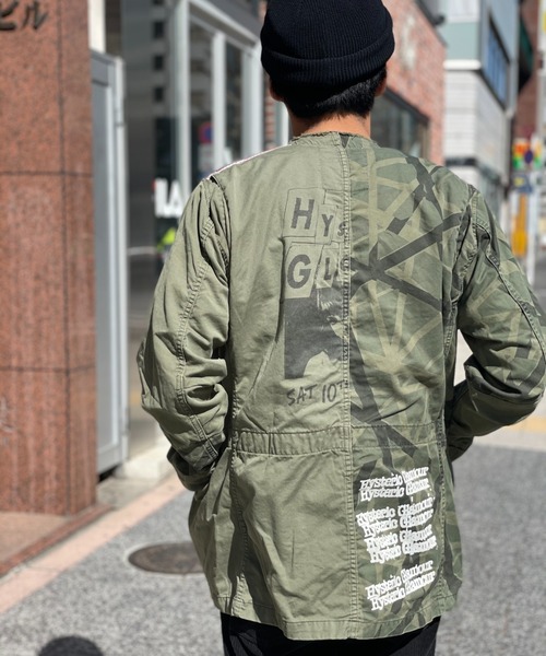 HYSTERIC GLAMOUR（ヒステリックグラマー）の「TYPE LOGO M-65ジャケット（ミリタリージャケット・レディース・カーキ・SMALL/MEDIUM/X-SMALL）」の9枚目の写真