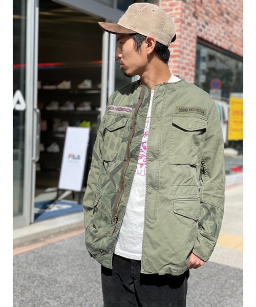 HYSTERIC GLAMOUR（ヒステリックグラマー）の「TYPE LOGO M-65ジャケット（ミリタリージャケット・レディース・カーキ・SMALL/MEDIUM/X-SMALL）」の12枚目の写真