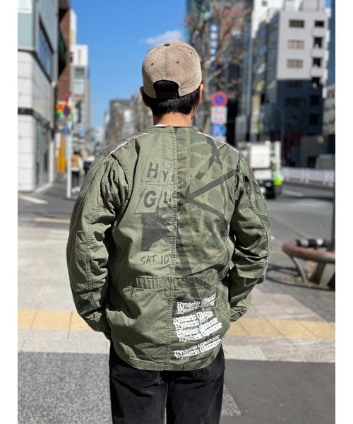 HYSTERIC GLAMOUR（ヒステリックグラマー）の「TYPE LOGO M-65ジャケット（ミリタリージャケット・レディース・カーキ・SMALL/MEDIUM/X-SMALL）」の13枚目の写真