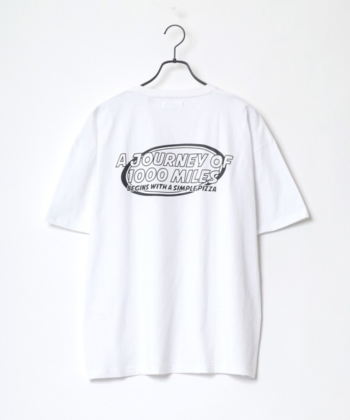Lazar(ラザル)の「バックプリント Logo レトロ イラスト グラフィック ワンポイント ワッペン USAコットン Tシャツ(Tシャツ/カットソー・メンズ・ホワイト/ブラック/ベージュ/ネイビー/オレンジ/ホワイト系その他・M/L)」の16枚目の写真