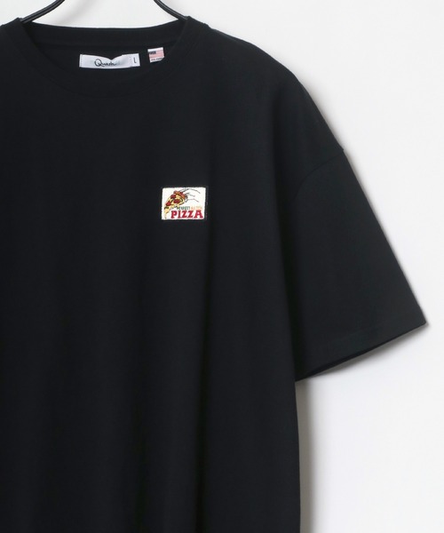 Lazar(ラザル)の「バックプリント Logo レトロ イラスト グラフィック ワンポイント ワッペン USAコットン Tシャツ(Tシャツ/カットソー・メンズ・ホワイト/ブラック/ベージュ/ネイビー/オレンジ/ホワイト系その他・M/L)」の9枚目の写真