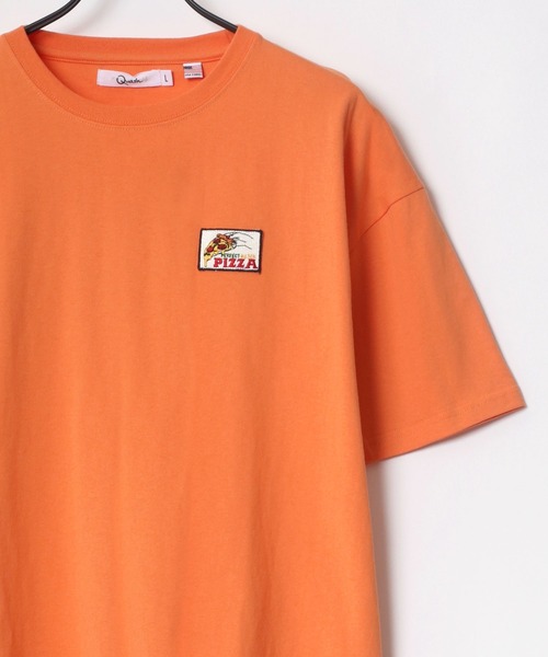 Lazar(ラザル)の「バックプリント Logo レトロ イラスト グラフィック ワンポイント ワッペン USAコットン Tシャツ(Tシャツ/カットソー・メンズ・ホワイト/ブラック/ベージュ/ネイビー/オレンジ/ホワイト系その他・M/L)」の12枚目の写真