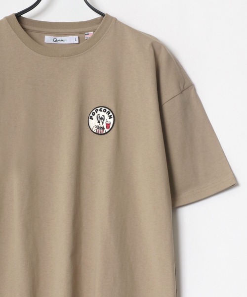 Lazar(ラザル)の「バックプリント Logo レトロ イラスト グラフィック ワンポイント ワッペン USAコットン Tシャツ(Tシャツ/カットソー・メンズ・ホワイト/ブラック/ベージュ/ネイビー/オレンジ/ホワイト系その他・M/L)」の10枚目の写真