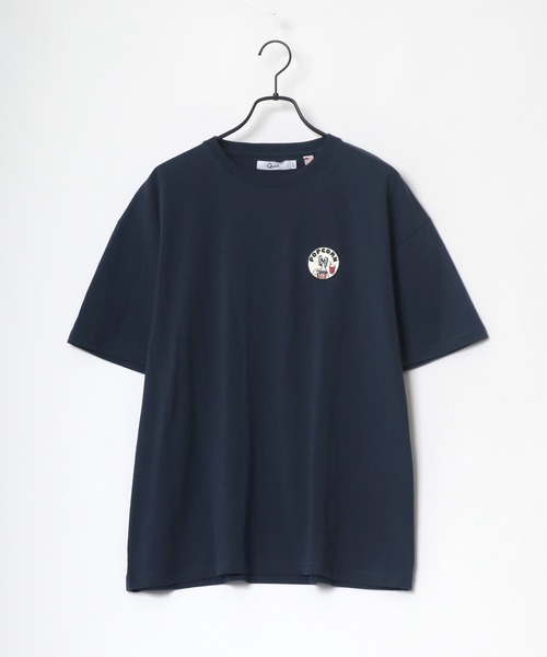 Lazar(ラザル)の「バックプリント Logo レトロ イラスト グラフィック ワンポイント ワッペン USAコットン Tシャツ(Tシャツ/カットソー・メンズ・ホワイト/ブラック/ベージュ/ネイビー/オレンジ/ホワイト系その他・M/L)」の21枚目の写真