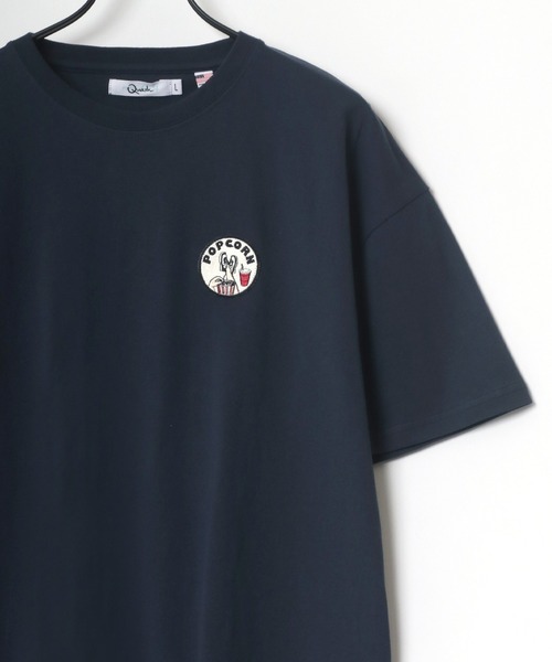 Lazar(ラザル)の「バックプリント Logo レトロ イラスト グラフィック ワンポイント ワッペン USAコットン Tシャツ(Tシャツ/カットソー・メンズ・ホワイト/ブラック/ベージュ/ネイビー/オレンジ/ホワイト系その他・M/L)」の11枚目の写真