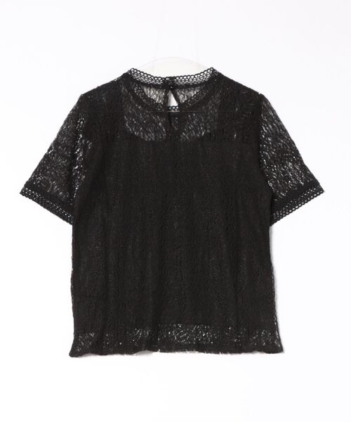 セール】立ち襟レース 半袖ブラウス シャツ（シャツ/ブラウス）｜Lace