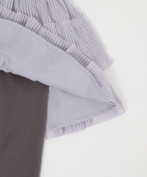 ANY(エニィ)の「ストライプチュールスカッツ(その他パンツ・キッズ・アイボリー系/サックスブルー系/ライラック系・90/100/110/120/130)」の16枚目の写真