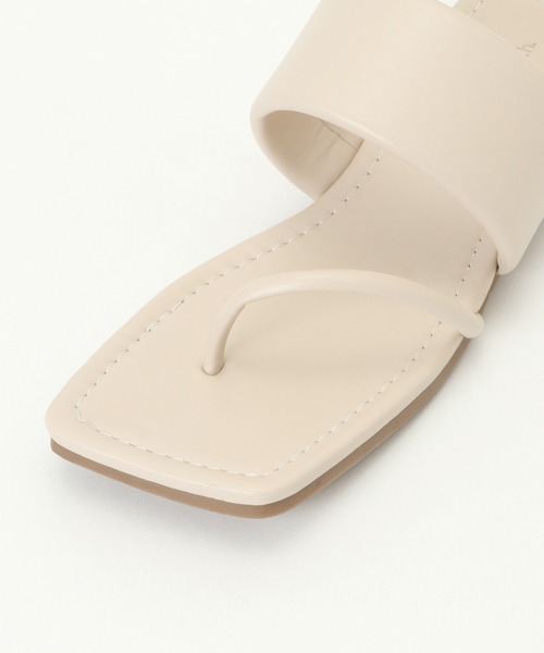 notch.（ノッチ）の「アシンメトリーサンダル（サンダル・レディース・オフホワイト/ブラック/グリーン・M/L）」の7枚目の写真