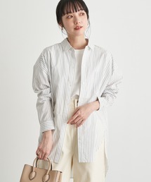 earth music&ecology | オーガニックコットンシャツチュニック ＊(シャツ/ブラウス)