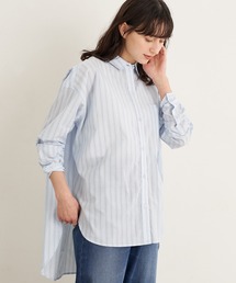 earth music&ecology | オーガニックコットンシャツチュニック ＊(シャツ/ブラウス)