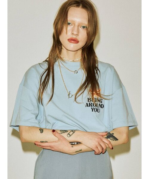 jouetie（ジュエティ）の「バックデザインTシャツ（Tシャツ/カットソー・レディース・オフホワイト/ブラック/グリーン/ライトブルー・MEDIUM）」の17枚目の写真