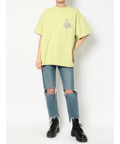 jouetie（ジュエティ）の「バックデザインTシャツ（Tシャツ/カットソー・レディース・オフホワイト/ブラック/グリーン/ライトブルー・MEDIUM）」の15枚目の写真