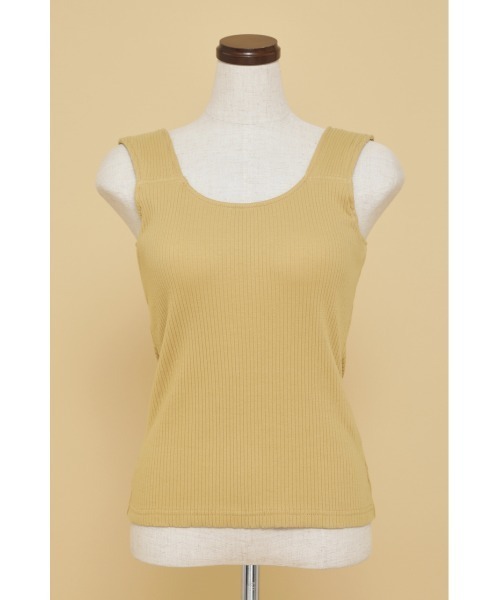 SHEL'TTER ORIGINAL（シェルターオリジナル）の「SDカップインタンクトップ（タンクトップ・レディース・ライトイエロー/パープル/アイボリー/ブラック/ブルー/オレンジ・FREE）」の5枚目の写真