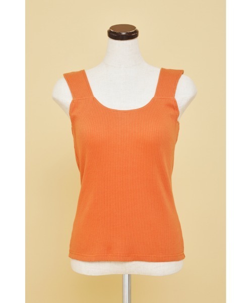 SHEL'TTER ORIGINAL（シェルターオリジナル）の「SDカップインタンクトップ（タンクトップ・レディース・ライトイエロー/パープル/アイボリー/ブラック/ブルー/オレンジ・FREE）」の6枚目の写真