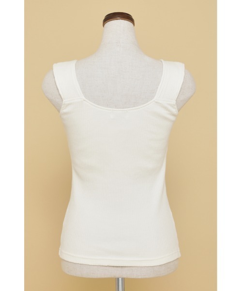 SHEL'TTER ORIGINAL（シェルターオリジナル）の「SDカップインタンクトップ（タンクトップ・レディース・ライトイエロー/パープル/アイボリー/ブラック/ブルー/オレンジ・FREE）」の9枚目の写真